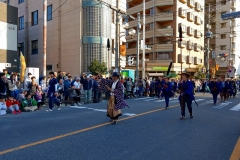 日光社参行列（鳩ヶ谷宿コース）／老中と持槍と立傘