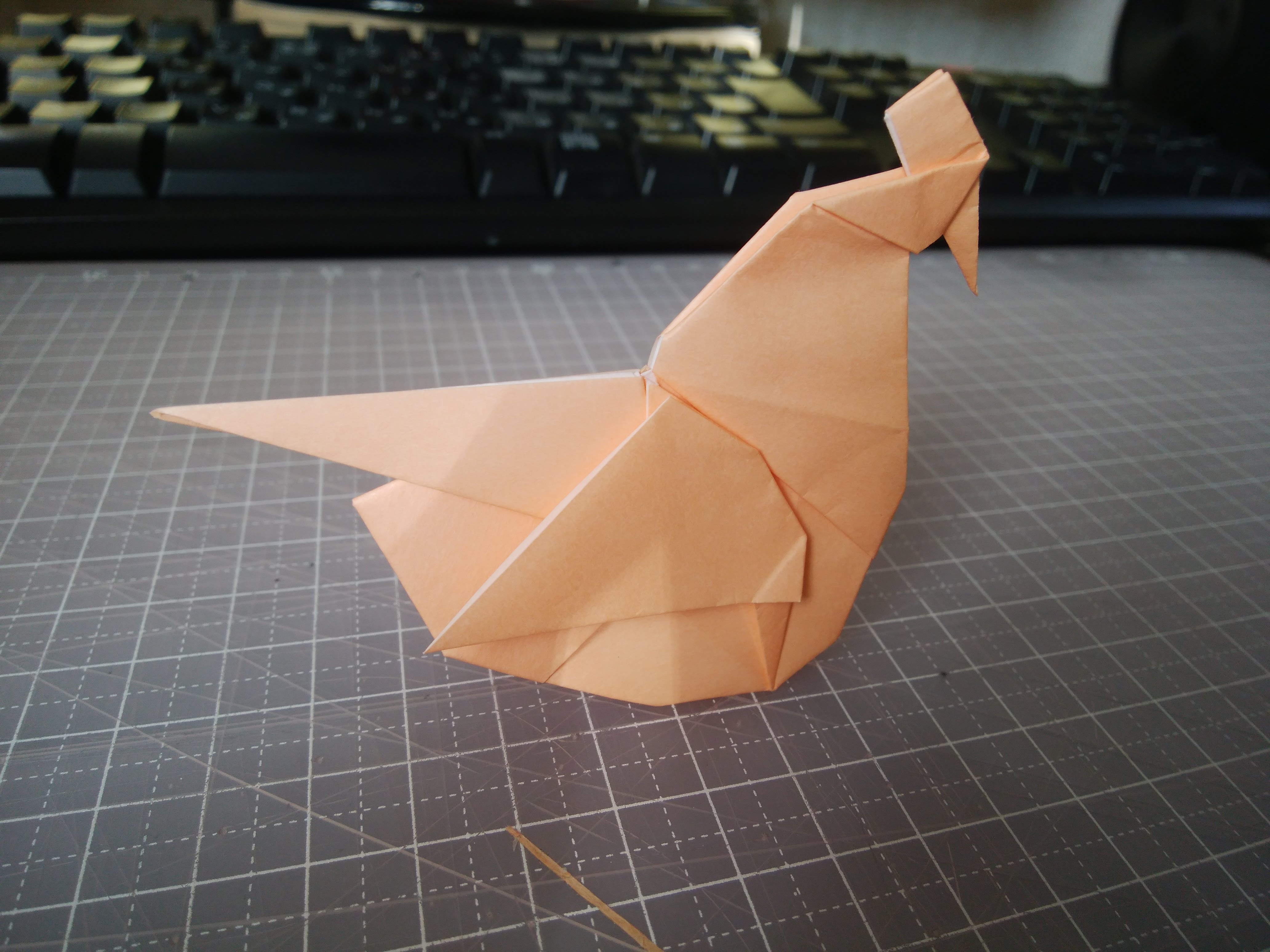 【折り紙】鳥（酉）の折り紙